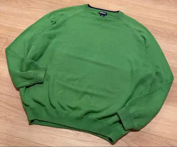 LANDS'END 란즈엔드 드리프터 스웨터 코튼 그린 XL
