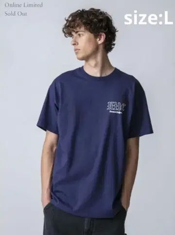 론 헤르만 FRUIT OF THE LOOM 티셔츠 1장 네이비 L