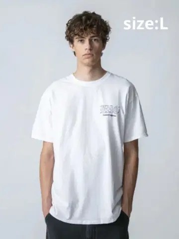 론 헤르만 FRUIT OF THE LOOM 티셔츠 1개 화이트 L