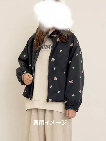 [ 새상품 ] Samansa Mos2 작은 꽃 총 자수 패딩 자켓