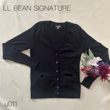 엘엘빈 얇은 소재 메리노울 100% 긴팔 가디건 블랙 [ XS ]