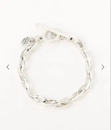 PHILIPPE AUDIBERT 오벌 체인 팔찌 실버