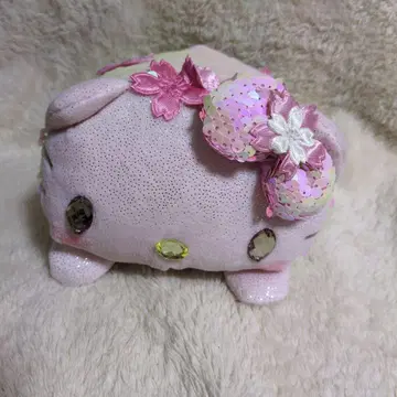 레어 키티 벚꽃 스팽글 봉제 인형 마스코트