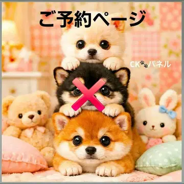 초레어 시바견, 토이 푸들, 포메라니안, 퍼그, 닥스, 치와와 패널 원단