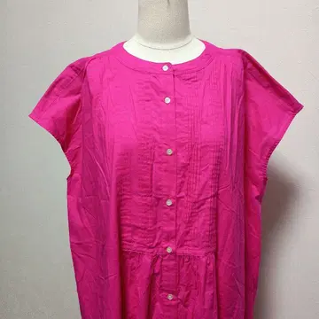 [크리콘포르트] 롱 원피스 (프리) 크루넥 여름 화려함