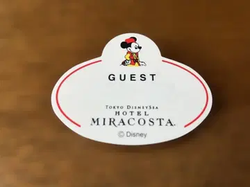 미키마우스 명찰 도쿄디즈니씨 호텔 미라코스타 핀 배지
