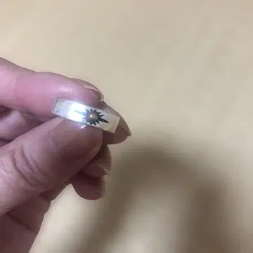 실버 태양 모티브 반지