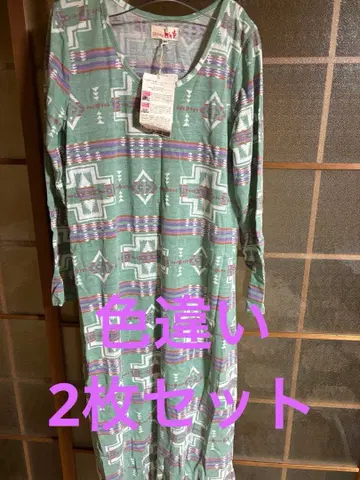 티티카카 네이티브 무늬 롱 원피스 M 사이즈 2장