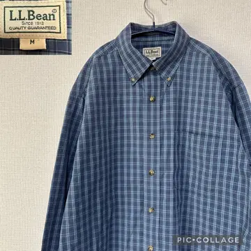 엘엘빈 아웃도어 체크 무늬 긴팔 버튼 다운 셔츠 L.L.Bean