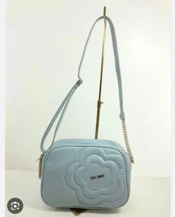 메리 퀀트 스카이블루 숄더백