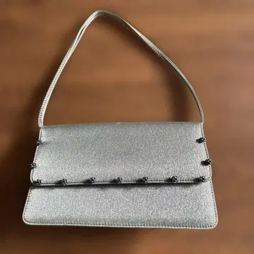 실버 광택 파티 백