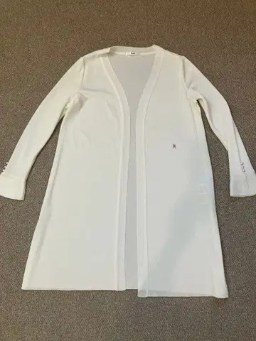 르네 화이트 롱 가디건 사이즈 34 새상품급