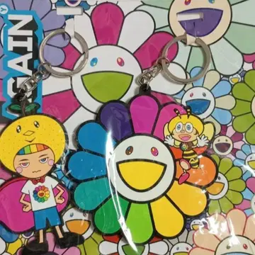 유즈 AGAIN 무라카미 다카시 러버 키링과 TOWERPLUS 1권 포함