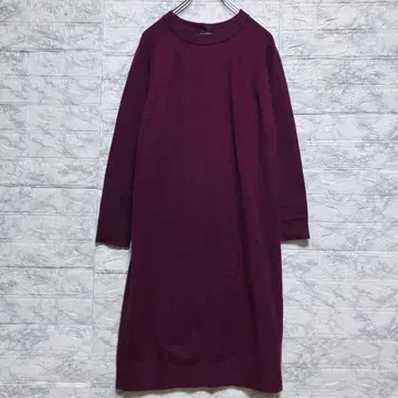 BRAHMIN 원피스 롱 퍼플 스트레치 뒷면 실버 버튼