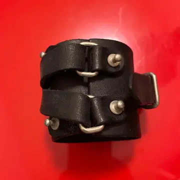 jam home made/double belt leather bangle