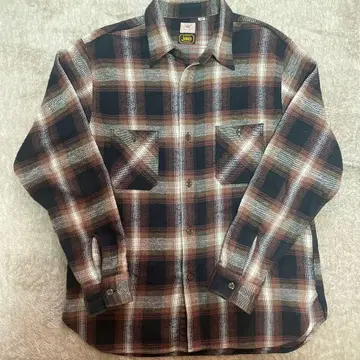 SUGAR CANE 체크 무늬 플란넬 셔츠 L 사이즈