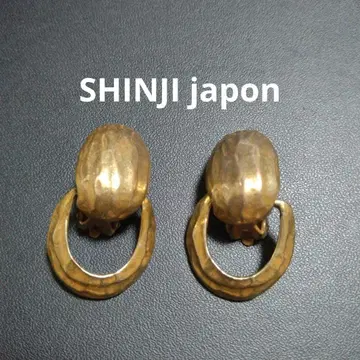 SHINJI japon 아틀리에신지 빈티지 귀찌 매트 골드