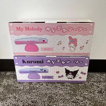 미개봉 새상품 2세트 산리오 유라푸카 시소 쿠로미 & 마이멜로디