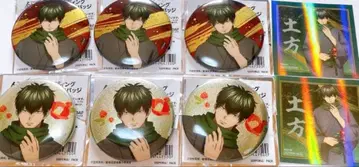 은혼 히지카타 토시로 동백꽃 홀로그램 캔뱃지 특전 홀로그램 스티커