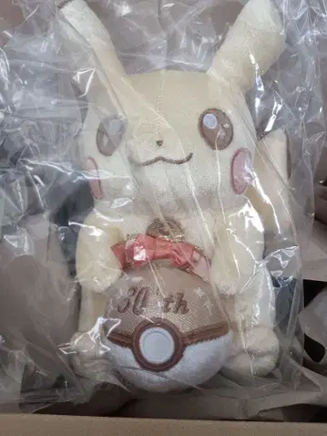 포켓몬 30주년 기념 봉제 인형 피카피카! 피카츄 택 포함 미사용 새상품