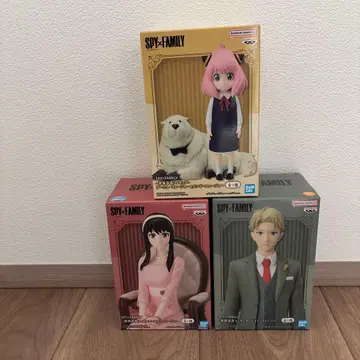 스파이 패밀리 가족 사진 피규어 3종 세트 아냐 본드 요르