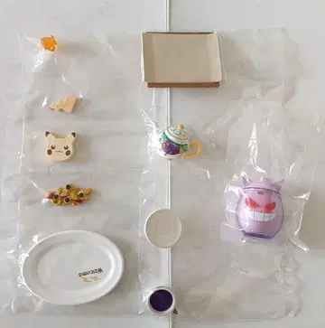 포켓몬 카페 미니어처 겐가 야도뇽 피카츄 3종 세트