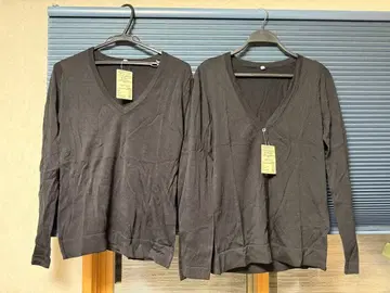 무인양품 실크 코튼 스웨터 가디건 2세트 여성용