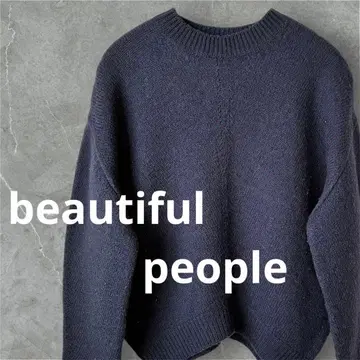 뷰티풀피플 니트 네이비 s
