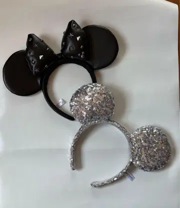 디즈니 머리띠 실버&블랙