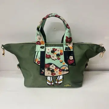 미스 사파토 기모노 패턴 미니 보스턴 백 숄더 2WAY 타입 일본풍 패턴