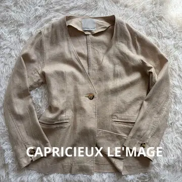 [ CAPRICIEUX LE'MAGE ] 노카라 린넨 자켓 FREE
