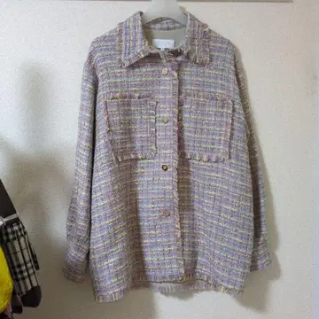 ESCADA 믹스 트위드 자켓 34 파스텔 에스카다 10만