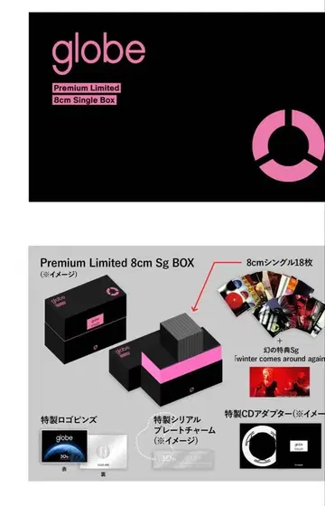 globe 프리미엄 리미티드 8cm 싱글 박스