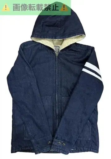 *모모타로 청바지 출진 보아 안감 데님 후디 자켓 일본제 38