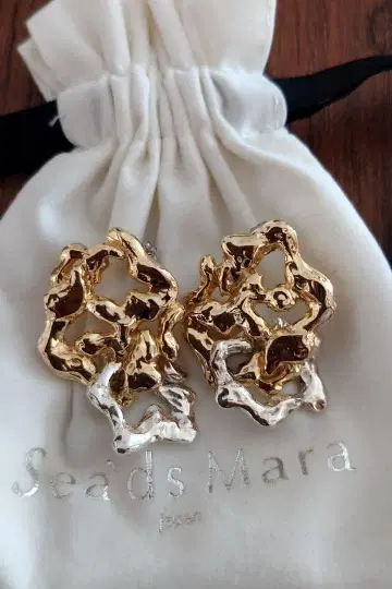 Sea,dsMara 골드 실버 콤비 귀걸이