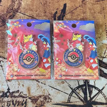 포켓몬 센터 히로시마 한정판 로고 핀즈 2개 세트
