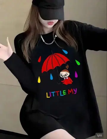 무민 시리즈, 미이 긴팔 T셔츠 블랙