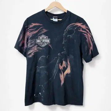 Harley-Davidson 스컬 뒷면 로고 페인트 튄 느낌 인기