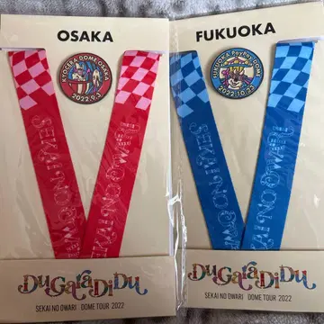 SEKAI NO OWARI 돔 투어 핀 배지 & 넥스트랩 세트