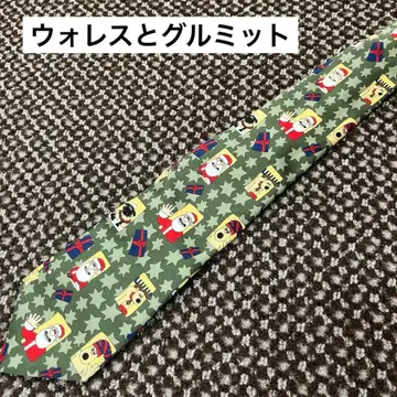 크리스마스 넥타이 산타 캐릭터 올 패턴 월레스와 그루미트