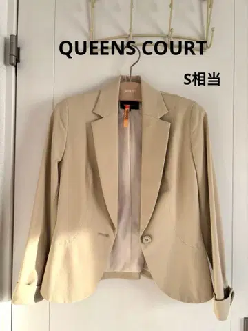 [ 새상품급 ] QUEENS COURT 자켓 베이지 깔끔한 입학식