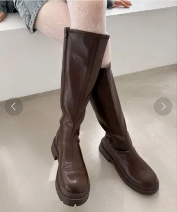 [ 미사용 ] Heather 인힐 스트레치 롱 부츠