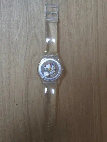 swatch 투명 손목시계
