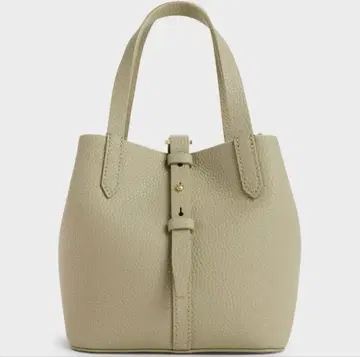 베릴 리사이클 가죽 버킷백 페일 올리브