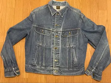 70s Lee 220J 데님 자켓 왼쪽 능 직조 4 포켓