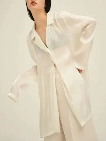 ENOF sheer jacket White