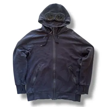 C.P. COMPANY HOODED OPEN SWEATSHIRT L