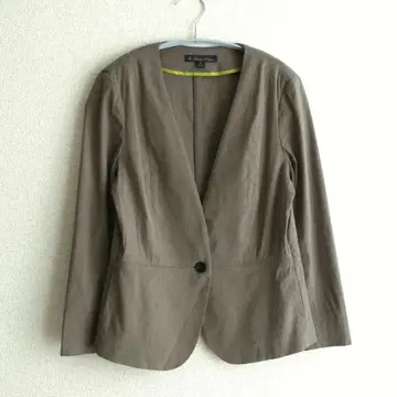 BROOKS BROTHERS 린넨 스트레치 노카라 자켓