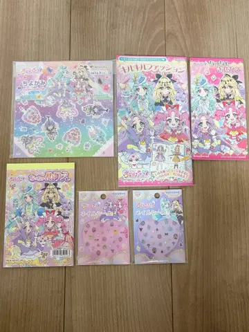 명탐정 프리큐어 종이접기 색칠놀이 옷 갈아입히기 네일씰 등 6세트