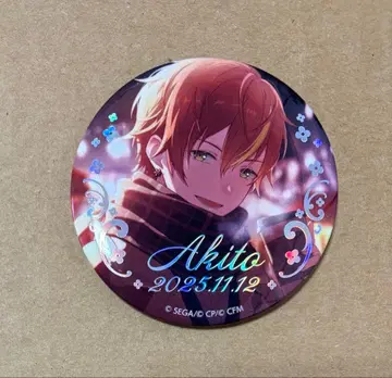 프로세카 시노노메 아키토 금박 캔뱃지 하피콜레 D 벌스데이